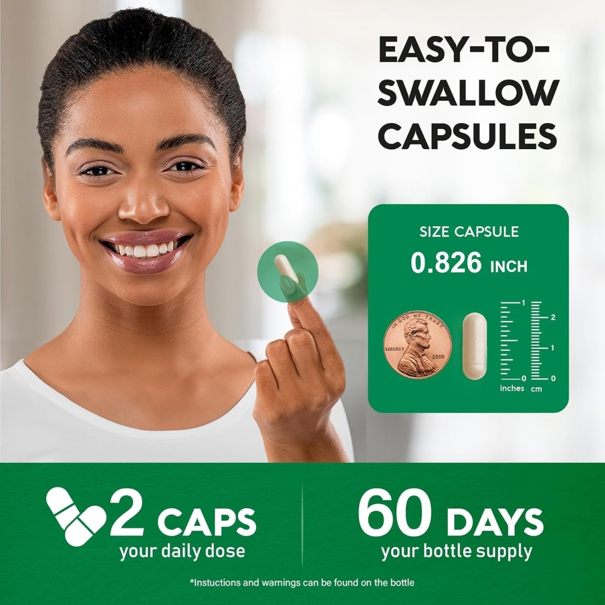 Choline Supplement 550Mg - Choline Bitartrate - Brain & Nervous System Support, Safe for Pregnancy - 120 Capsules - Suppviv