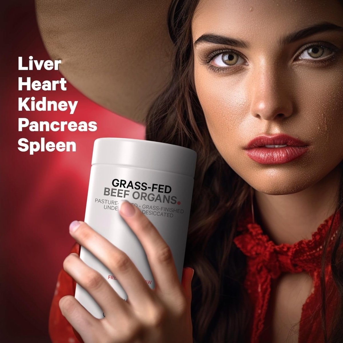 Codeage Grass Fed Beef Organs Supplement – Glandulars Supplements - 180 Capsules - Suppviv