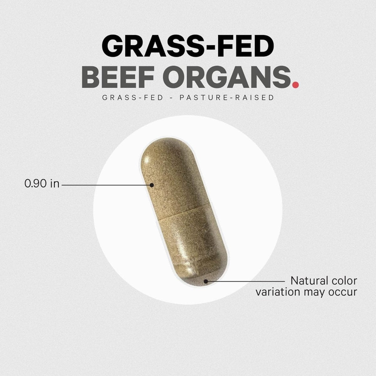 Codeage Grass Fed Beef Organs Supplement – Glandulars Supplements - 180 Capsules - Suppviv