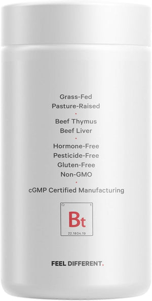 Codeage Grass Fed Beef Thymus Supplement Superfood (180 Capsules) - Suppviv