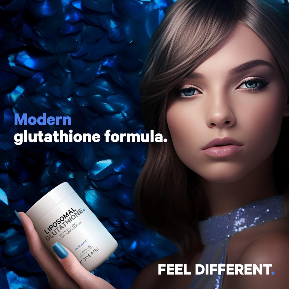 Codeage Liposomal Glutathione 1000 Mg Supplement, High - Potency Reduced Glutathione 60 Capsules - Suppviv