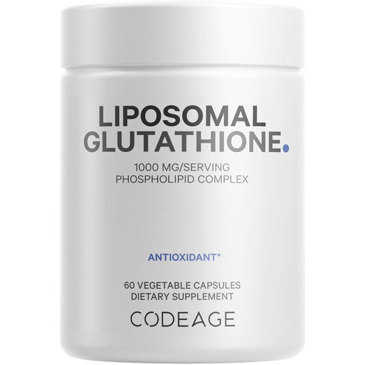 Codeage Liposomal Glutathione 1000 Mg Supplement, High - Potency Reduced Glutathione 60 Capsules - Suppviv
