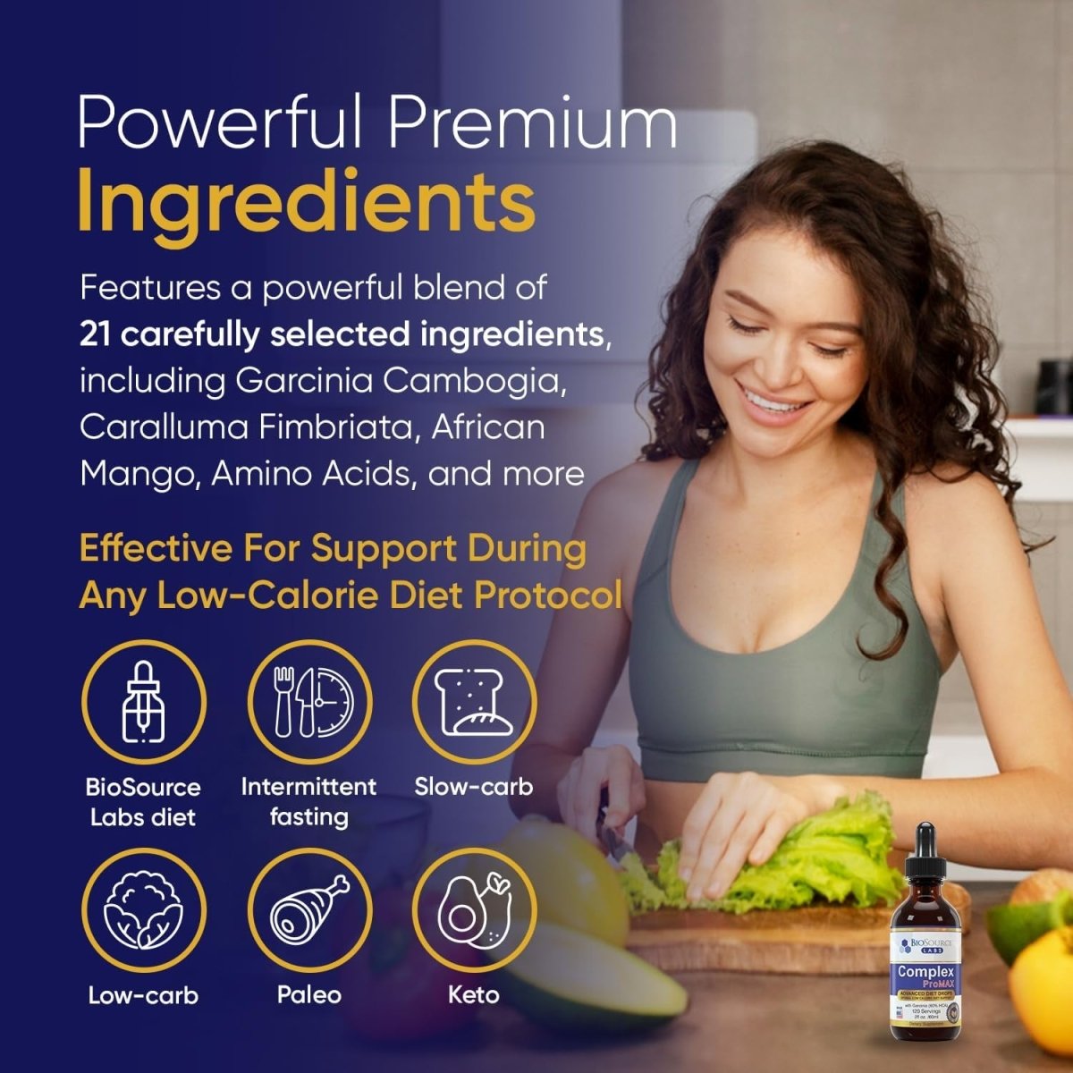 Complex Promax Premium Diet Drops (1 X 2 Oz Bottle) - Suppviv