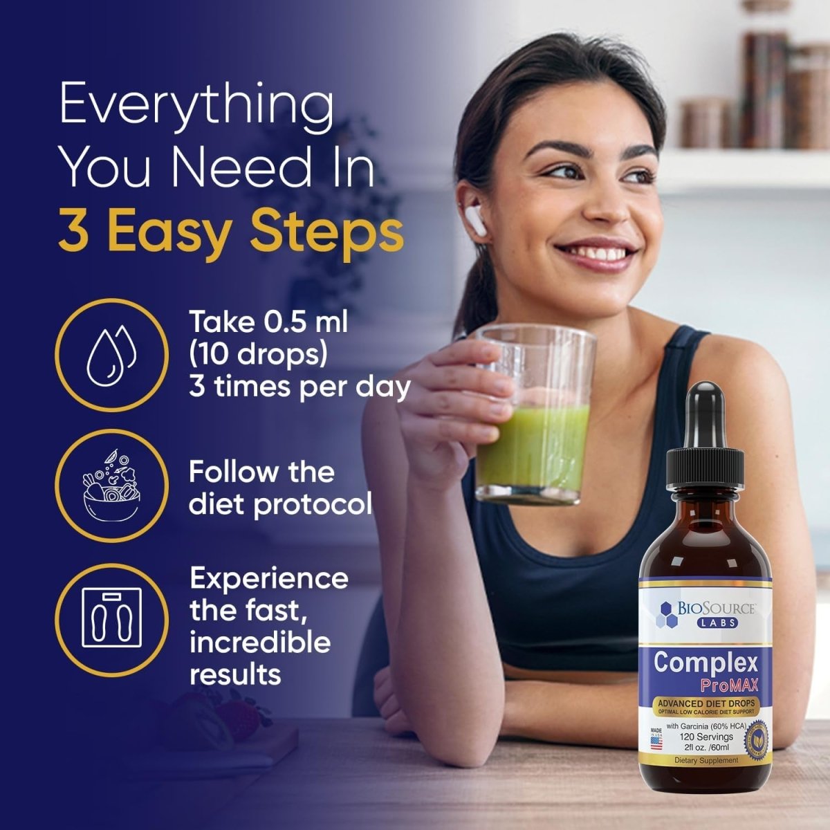 Complex Promax Premium Diet Drops (1 X 2 Oz Bottle) - Suppviv