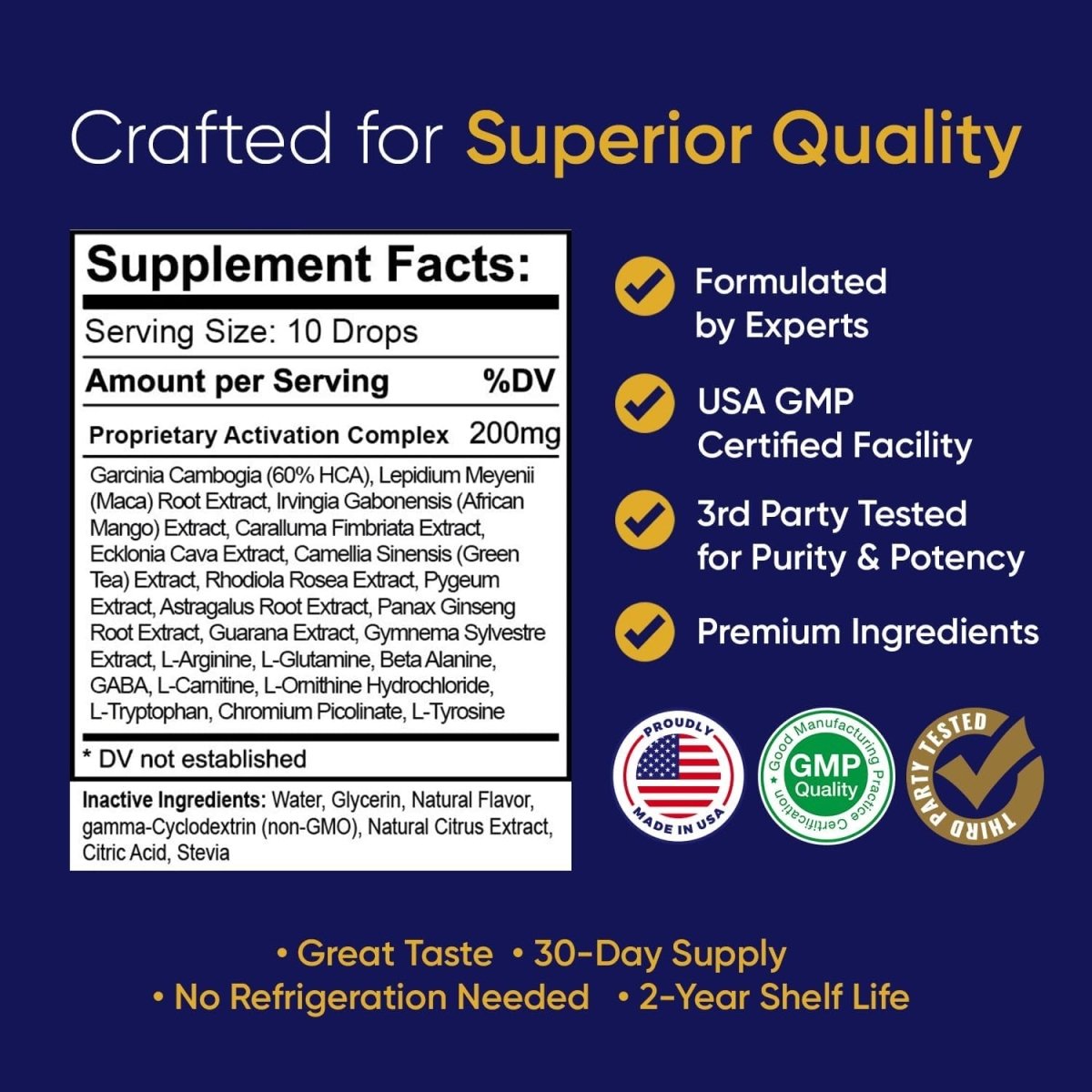 Complex Promax Premium Diet Drops (1 X 2 Oz Bottle) - Suppviv