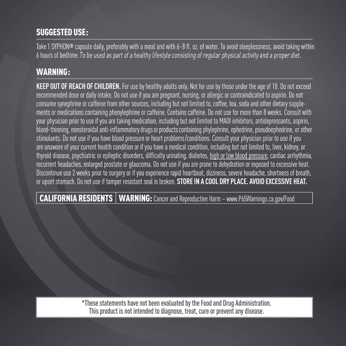 Core Active Syphon Thermogenic Fat Burner for Men & Women - 60 Capsules - Suppviv