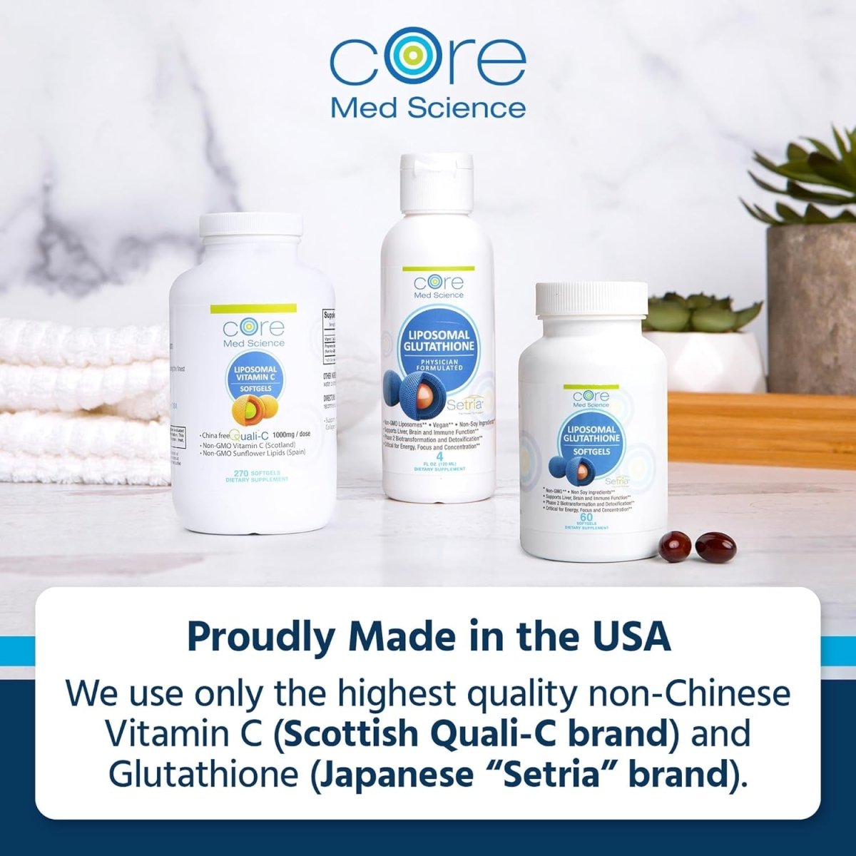 Core Med Science Liposomal Glutathione Liquid Supplement (500Mg, 4 Fl Oz) - Suppviv