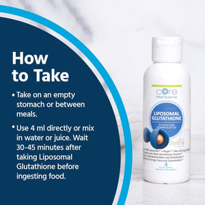 Core Med Science Liposomal Glutathione Liquid Supplement (500Mg, 4 Fl Oz) - Suppviv