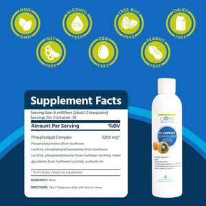 Core Med Science Phosphatidylcholine Supplement, Liposomal PC Complex (8 Fl Oz) - Suppviv