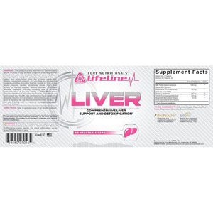 Core Nutritionals Lifeline Liver Comprehensive Liver Support and Detoxification, 90 Capsules - Suppviv