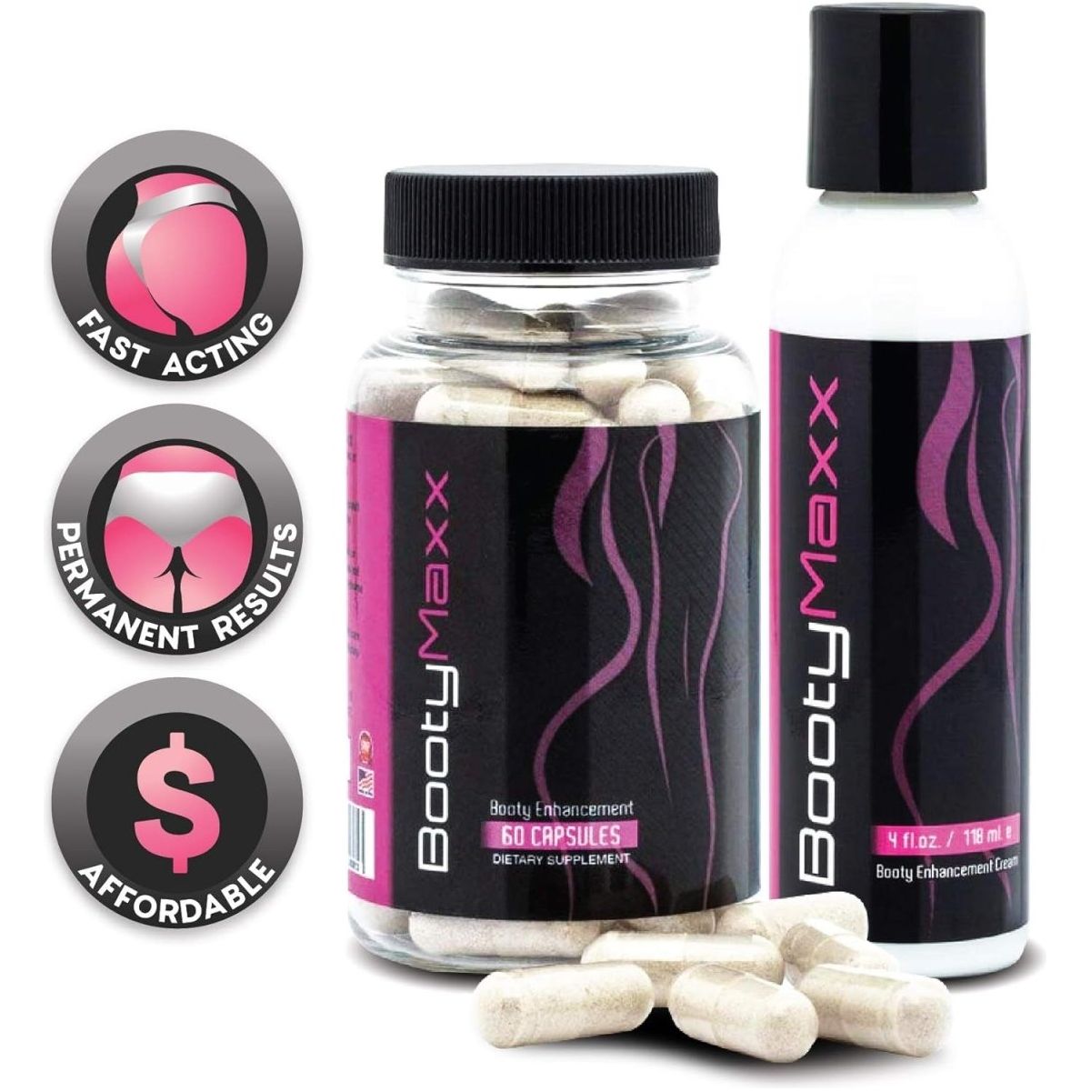 Cream and Pills Kit - Glute Enhancement Cream - Suppviv