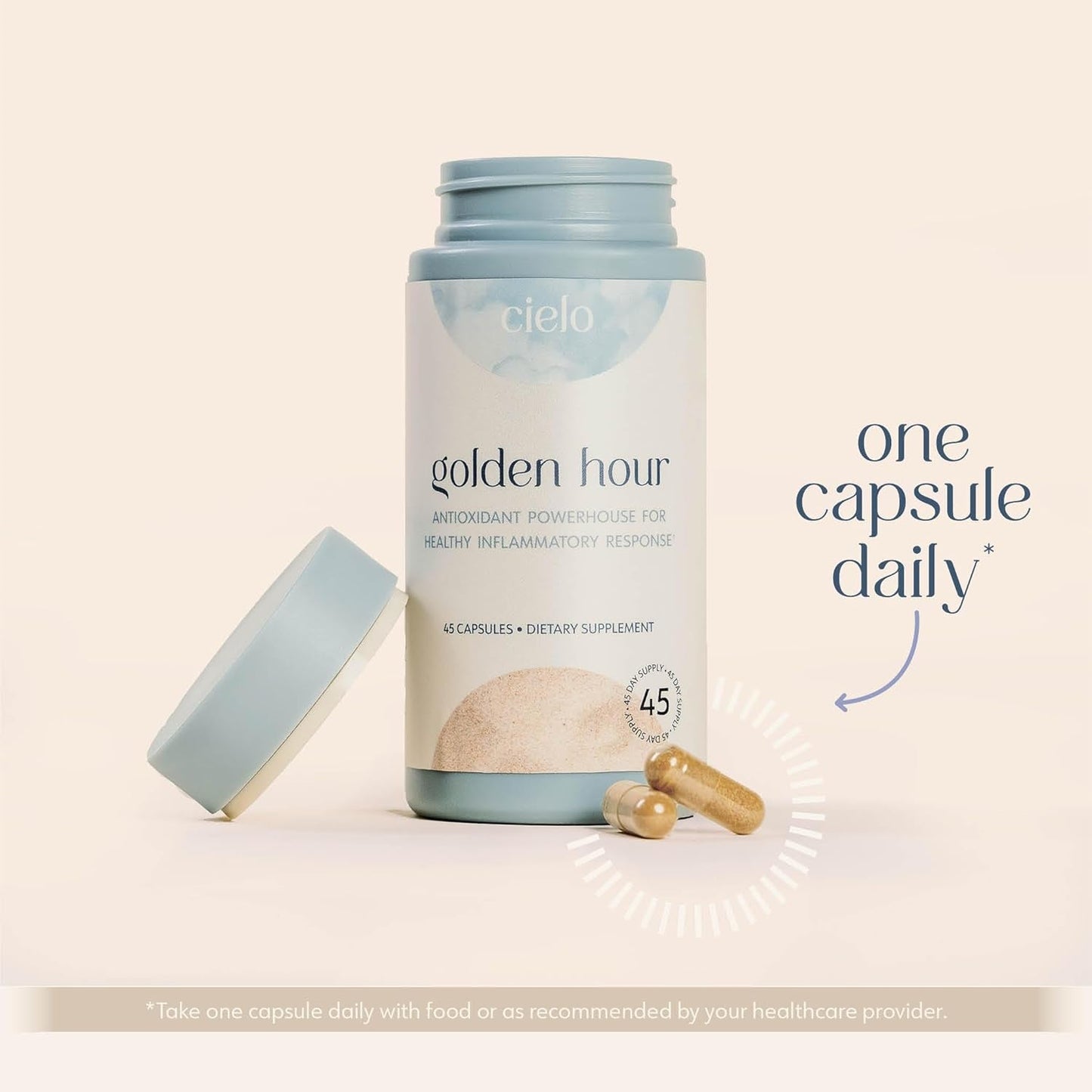 Cielo Golden Hour - Antioxidant Supplement for Healthy Immune System Response (45 Day Supply)