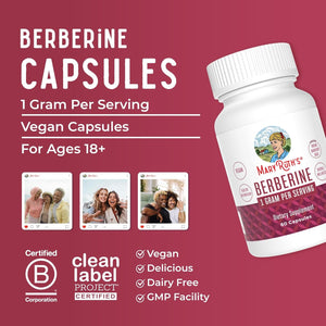 Maryruth Organics Berberine Supplement | 1000 Mg 30 Serving
