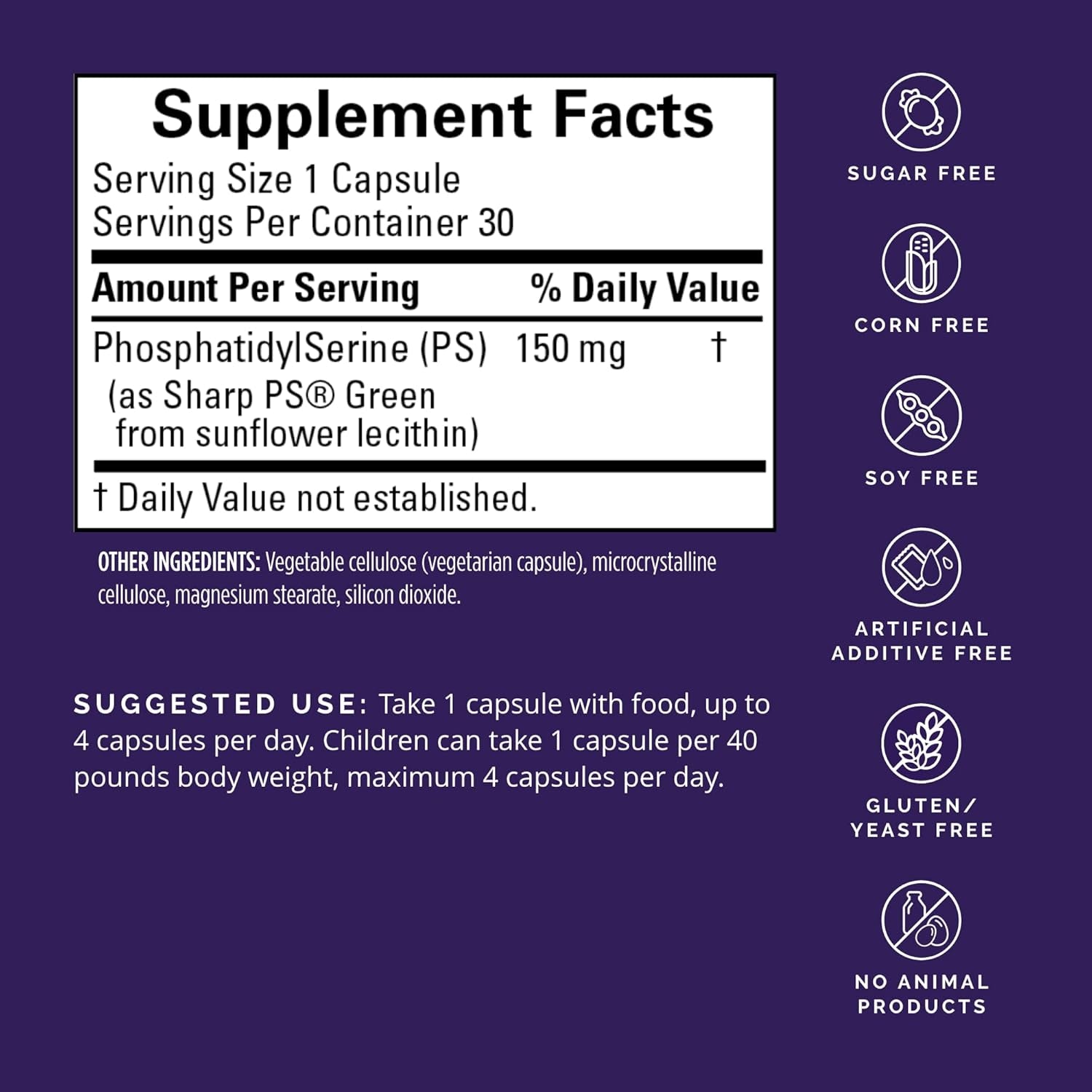 Dr Amen Brainmd Neurops - 150 Mg Phosphatidylserine - Promotes Mental Focus, Energy & Memory - 30 Servings