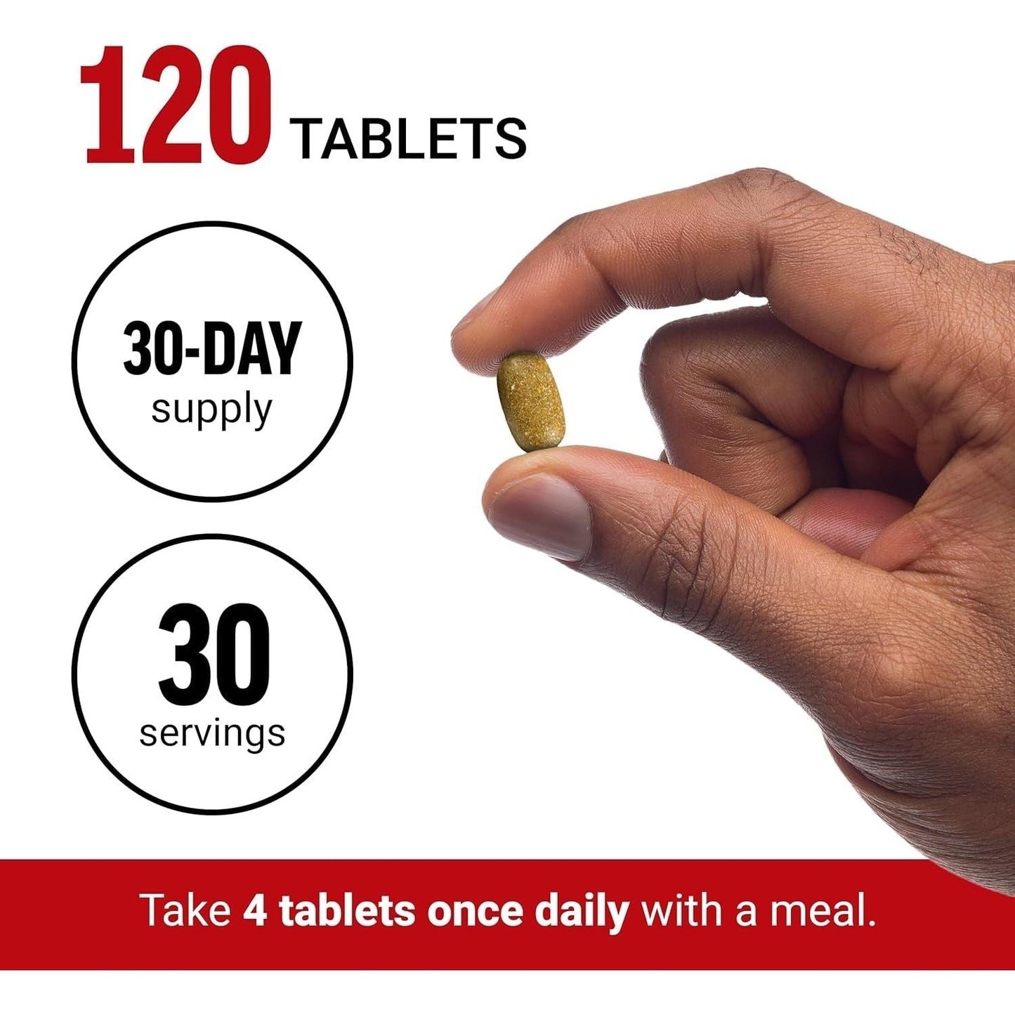 FORCE FACTOR Test X180 Multivitamin, Testosterone Booster Supplement, Support Muscle, Strength, Performance & Vitality 120 Tablets