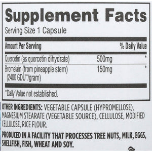 Whole Foods Market, Quercetin with Bromelain, 100 Count