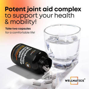 Glucosamine Chondroitin MSM Capsules - FSA/HSA Eligible Joint Support Supplement - 120 Caps