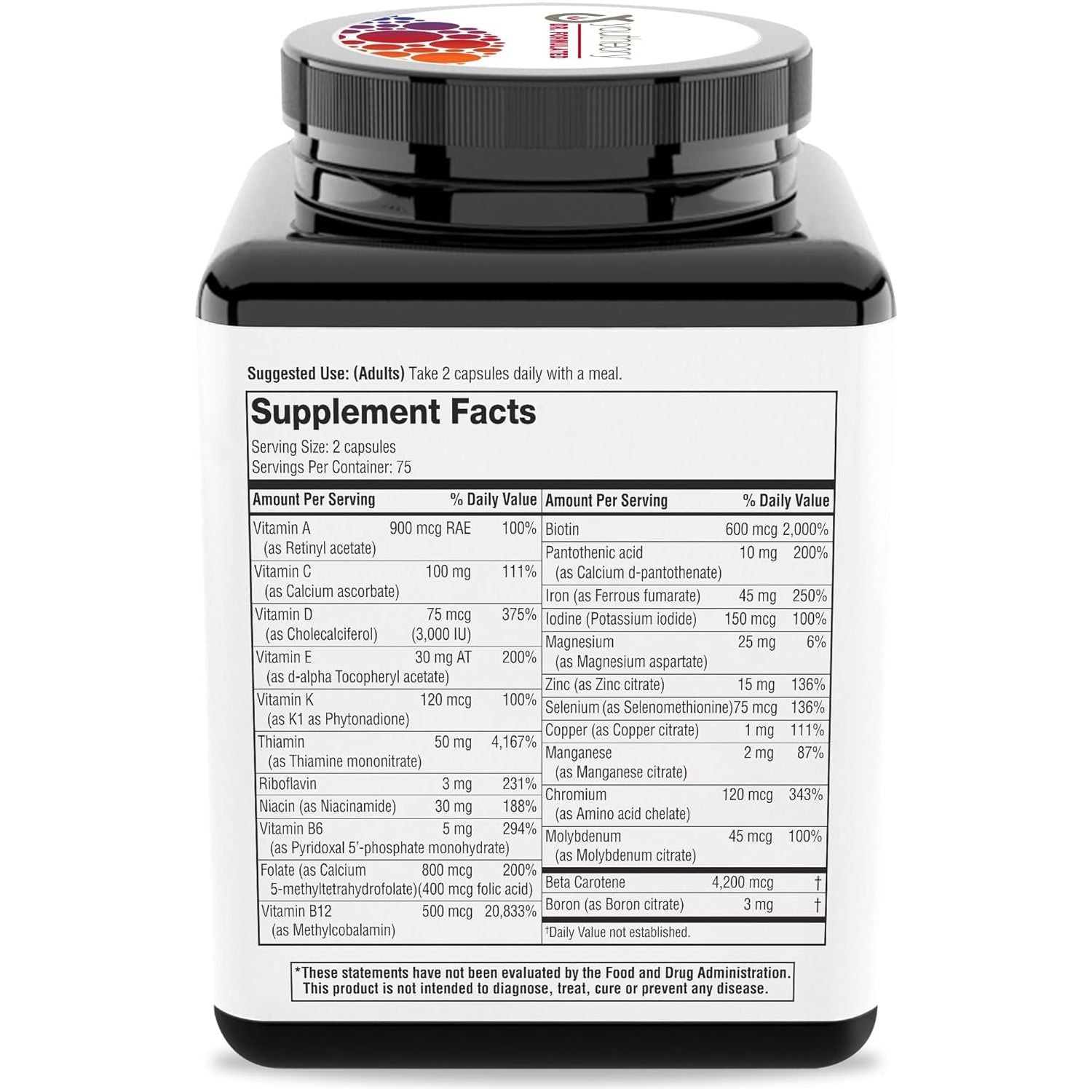 Youtheory High Potency Multi GLP-1 Support - for Immune Support & Bone Health - 150 Vegetarian Capsules