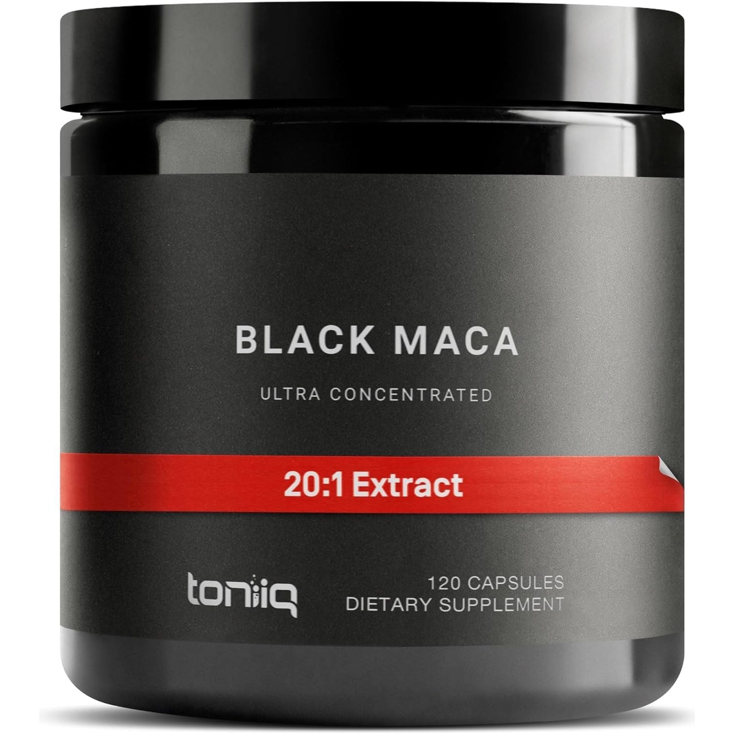 Black Maca Root - Ultra High Potency 20:1 Extract - Single Origin, Wildcrafted & Highly Concentrated -  120 Capsules