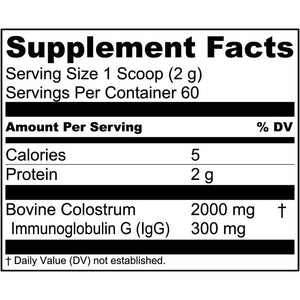 Live Conscious Colostrum Powder with Lactoferrin for Iron Absorption - Immune System Supplement