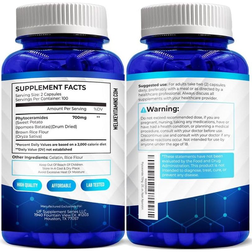 We like Vitamins Phytoceramides 700Mg - Skin Hydration, Repair, Rejuvination 200 Capsules