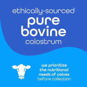 Zena Nutrition Bovine Colostrum Powder Supplement for Gut Health, Immune & Digestive Support, 2000Mg 30 Servings