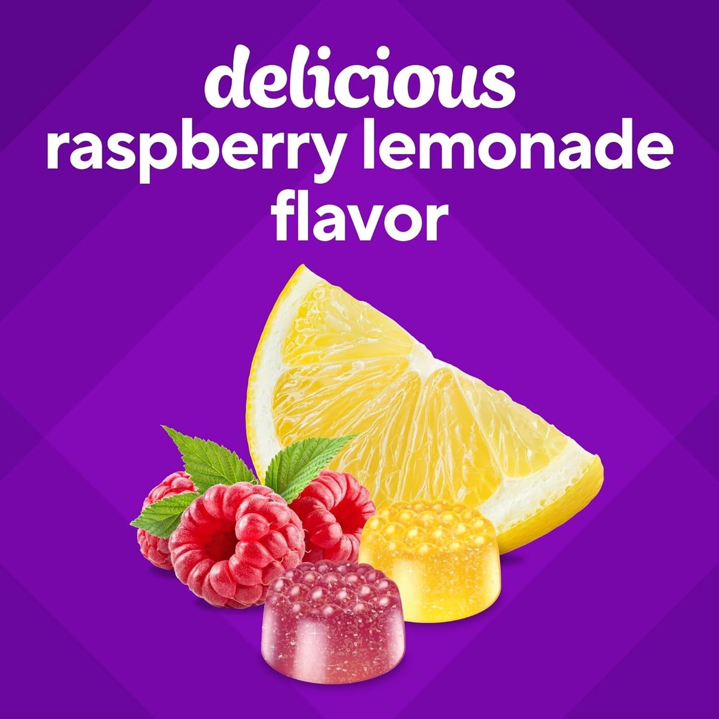 Vitafusion Omega-3 Gummy Vitamins, Berry Lemonade Flavored, Heart Health Vitamins 120 Count