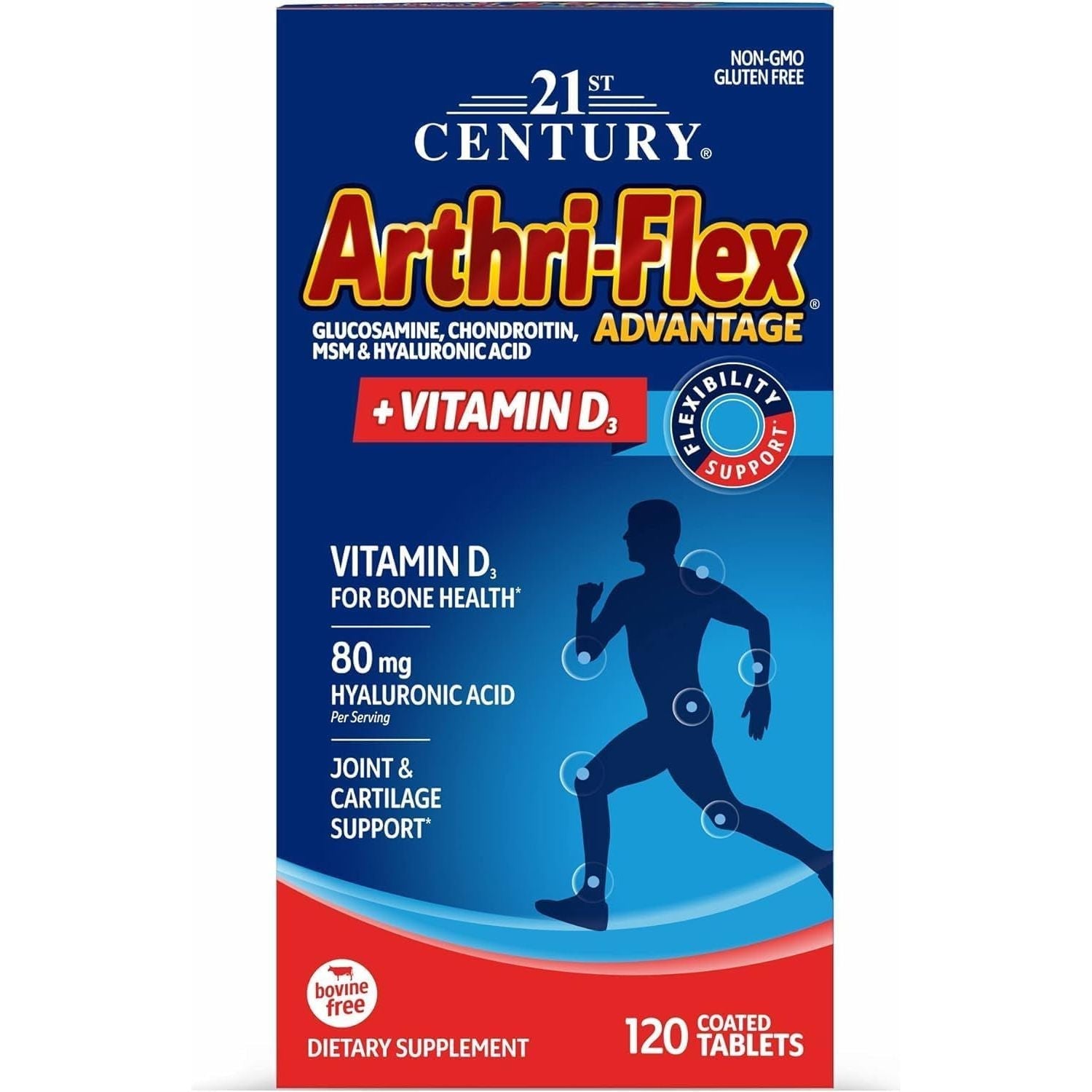 Arthri-Flex Glucosamine & Chondroitin MSM Advantage Tablets 120 Count by Arthri-Flex
