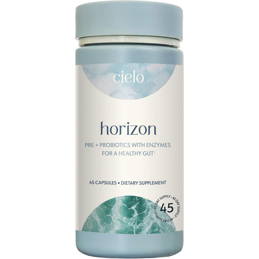 Cielo Daily Horizon Prebiotics - Daily Probiotics 20 Billion CFU for Adults Gut Health (45 Day Supply)