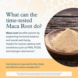 Youtheory Women'S Maca Root - Vegan Energy & Menopause Support Supplement with Peruvian Ginseng - 120 Vegetarian Capsules