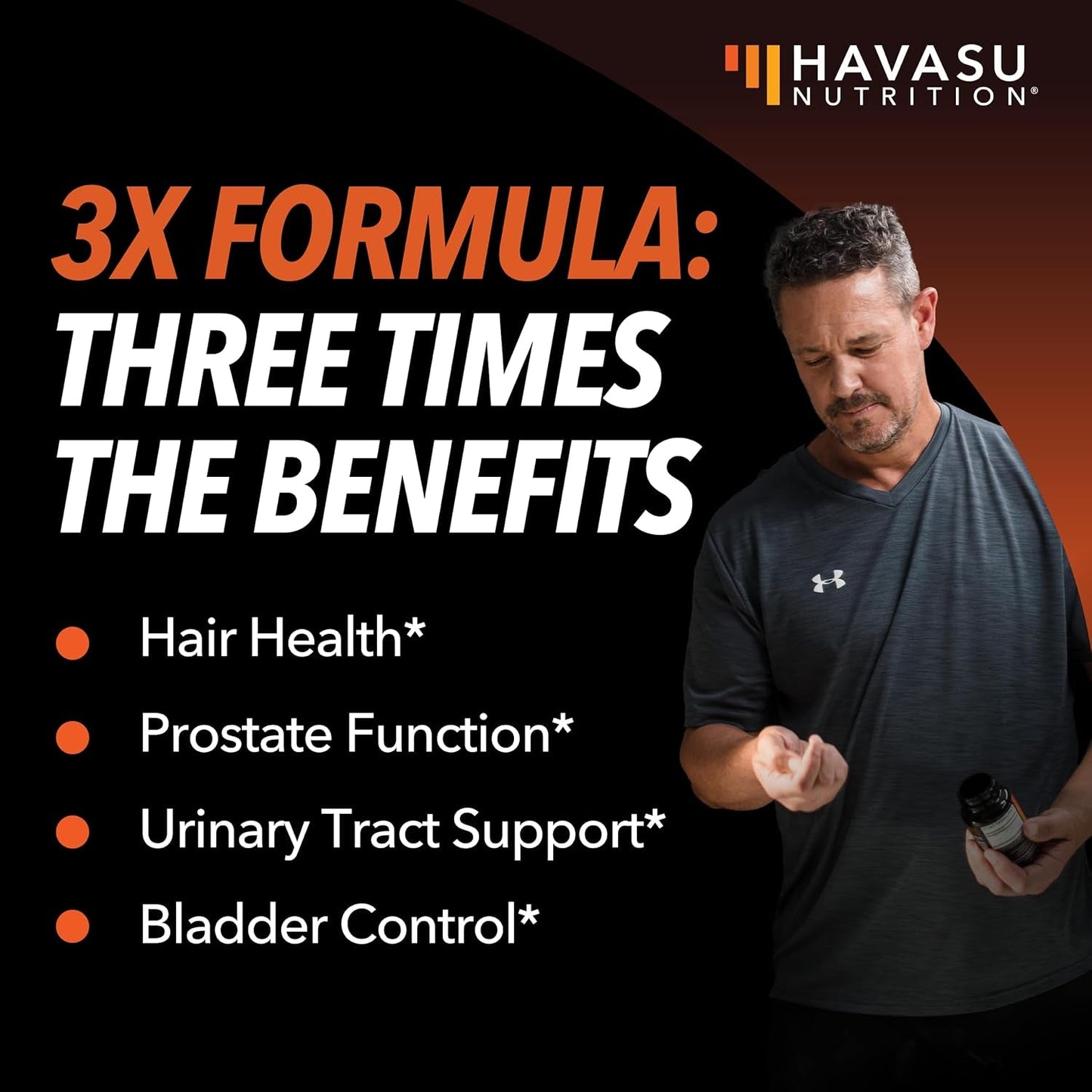 Saw Palmetto Supplement with Stinging Nettle and Pumpkin Seed Extract - DHT Blocker Urinary Health and Prostate Support for Men