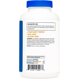 Nutricost Siberian Eleuthero 500Mg, 240 Capsules - Eleutherococcus Senticosus