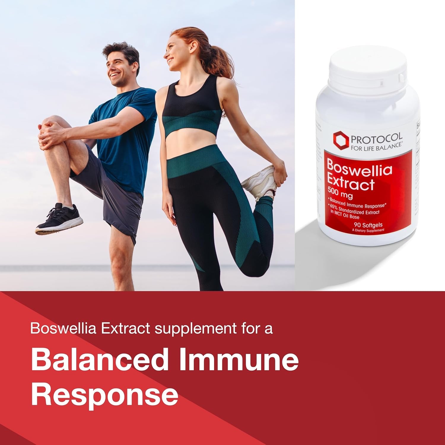 Protocol Boswellia Extract 500 Mg - with MCT Oil Base - Balanced Immune Response* 90 Softgels