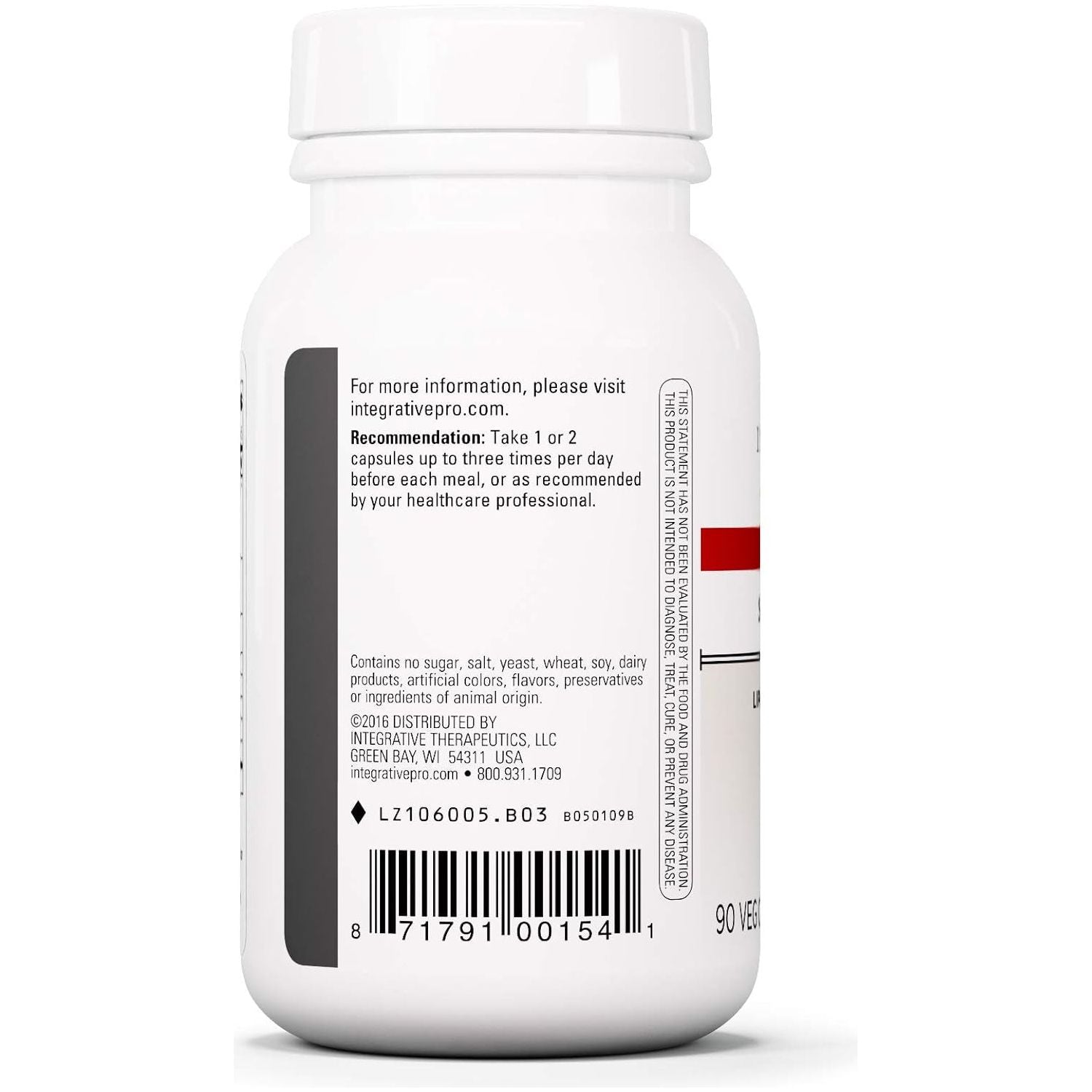 Integrative Therapeutics Similase Lipo - Gut Support Supplement with Digestive Enzymes - 90 Capsules