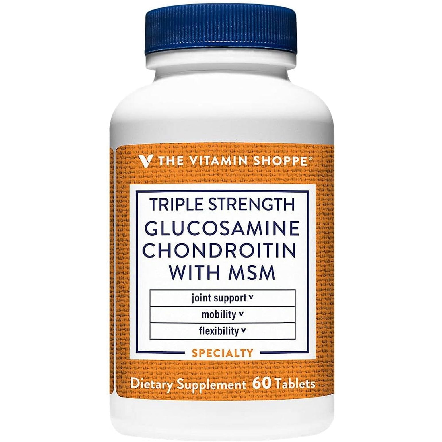 The Vitamin Shoppe Triple Strength Glucosamine Chondroitin with MSM - 1,500 MG (60 Tablets)