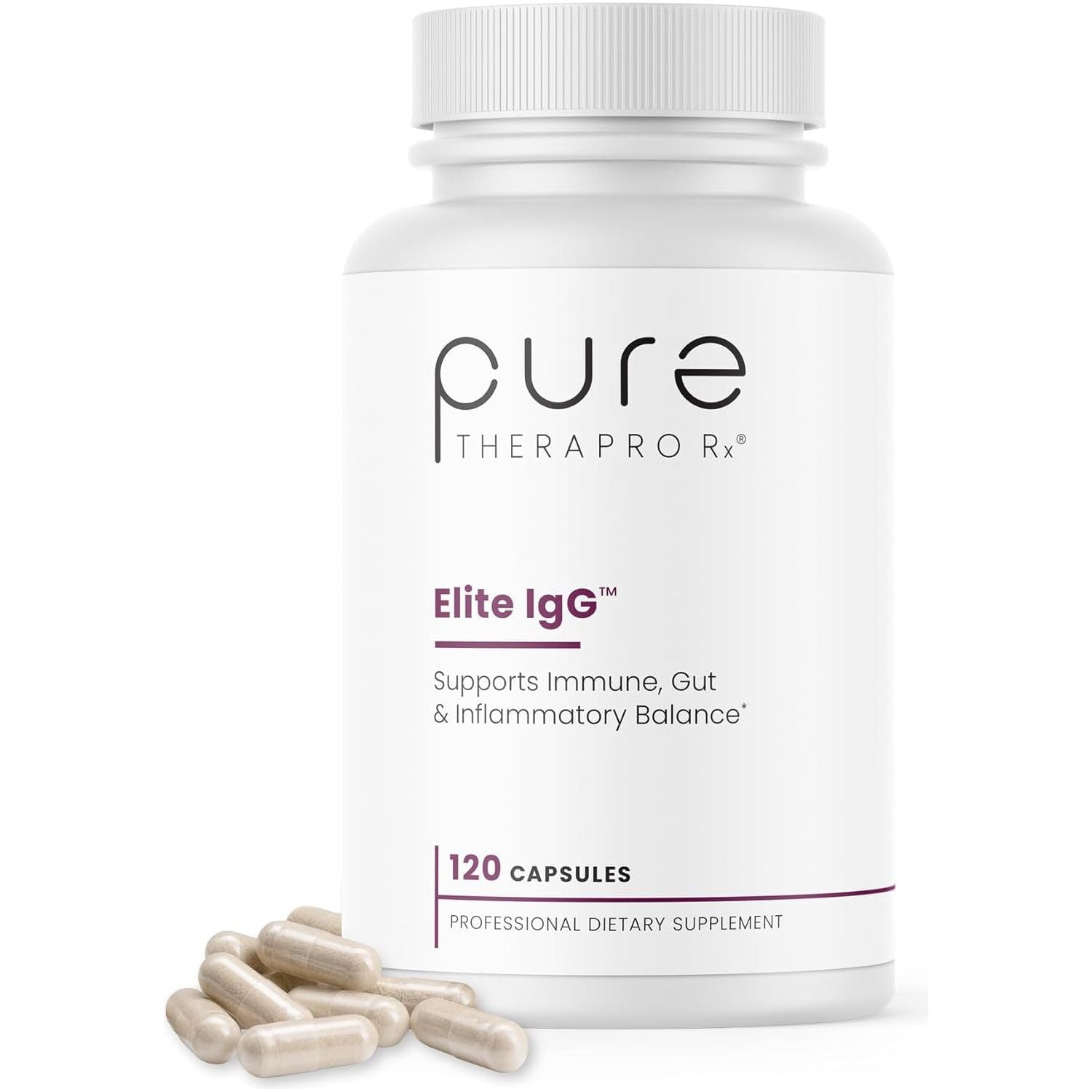 Pure Therapro Rx Elite Igg Immunoglobulin Supplement | 1100+ Mg (120 Capsules)