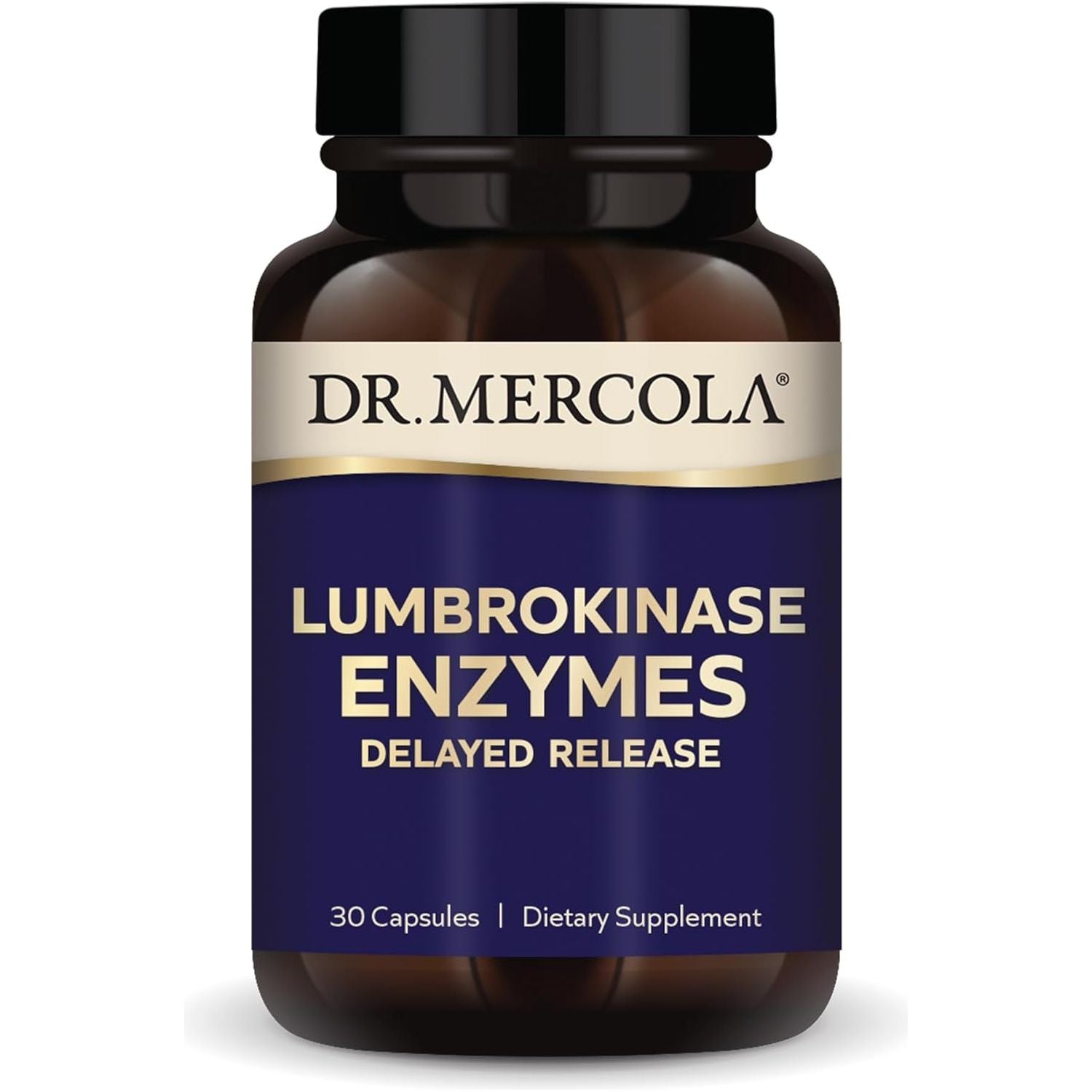 Dr. Mercola Lumbrokinase Enzymes Delayed Release, Supports Cognitive and Cardiovascular Health, 30 Servings