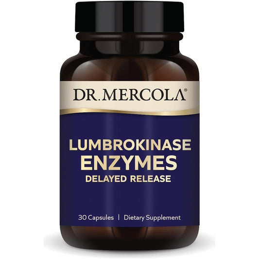 Dr. Mercola Lumbrokinase Enzymes Delayed Release, Supports Cognitive and Cardiovascular Health, 30 Servings