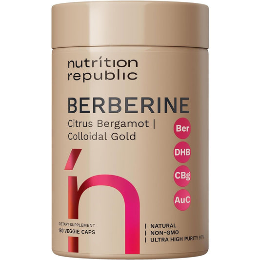 Berberine Supplement 1500Mg, Ultra High Potency Berberine Complex 180 Veggie Capsules