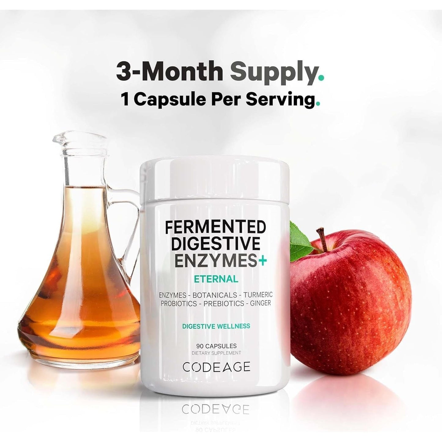 Codeage Fermented Digestive Enzymes Supplement- 90 Servings