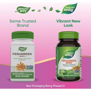 Nature'S Way Fenugreek Seed, Traditional Lactation/Breastfeeding Support* 100 Capsules