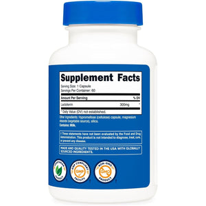 Nutricost Lactoferrin Capsules (60 Capsules, 300Mg) - 60 Servings