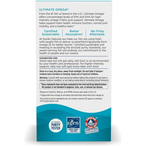 Nordic Naturals Ultimate Omega, Lemon Flavor - 1280 Mg Omega-3 -45 Servings