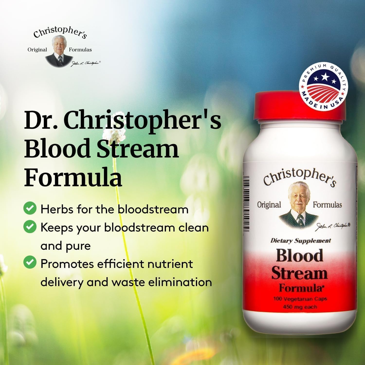 Christopher'S Original Formulas Blood Stream Formula - Supports Vein Elasticity, Clean & Pure Bloodstream