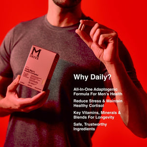 Mdrive Classic Testosterone Booster for Men, Support Healthy Prostate, Eyes, Joint, Energy, Stress Relief, 60Ct