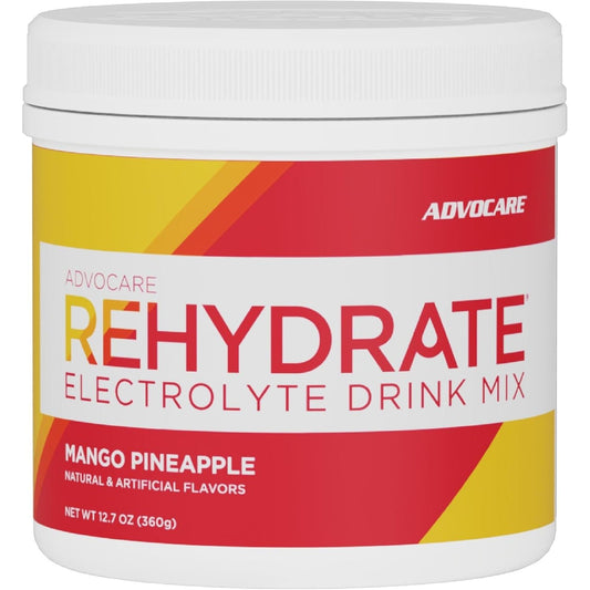 Advocare Rehydrate Electrolyte Drink Mix with Sodium, Potassium & More - Mango Pineapple, 12.7 Oz
