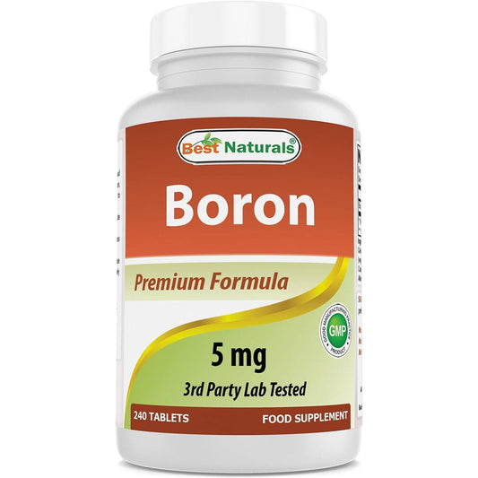 Best Naturals Boron Supplements 5 Mg 240 Tablets