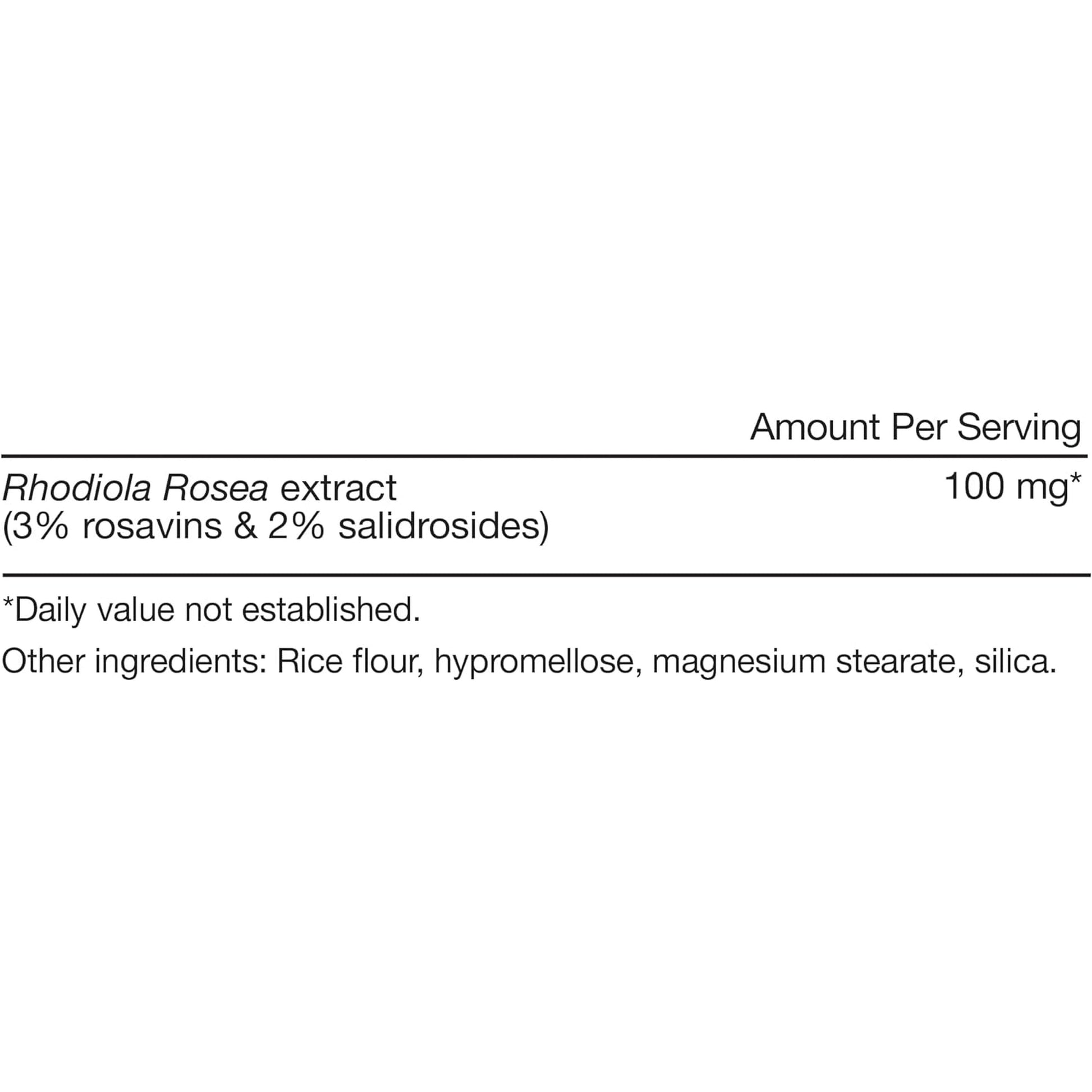 Momentous Rhodiola Rosea Supplement - Adaptogen Supplement for Cognitive Function, Fatigue & Stress Support 60 Servings