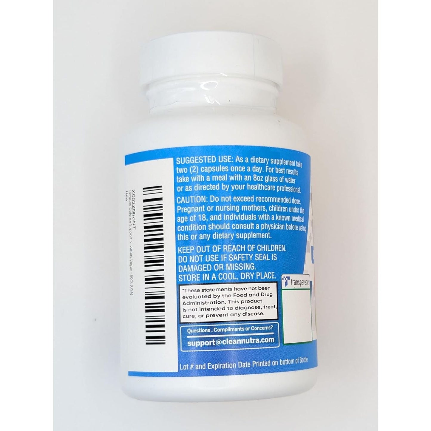 Clean Nutraceuticals Immune Defense Support Supplement - 60 Count