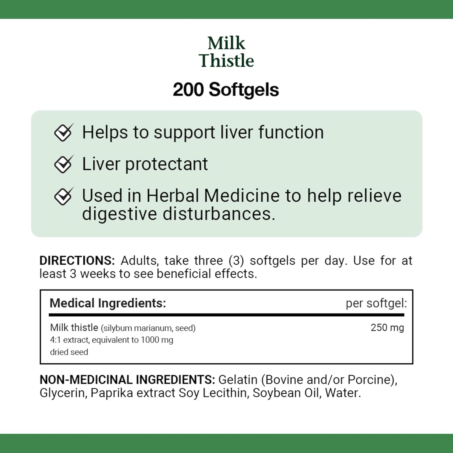 Nature'S Bounty Milk Thistle Value Size, 200 Softgels